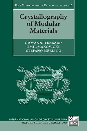 Crystallography of Modular Materials de Giovanni Ferraris