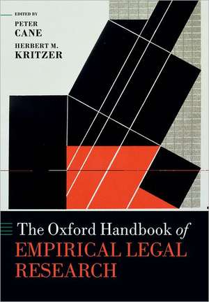 The Oxford Handbook of Empirical Legal Research de Peter Cane