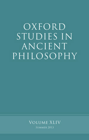 Oxford Studies in Ancient Philosophy, Volume 44 de Brad Inwood