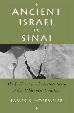 Ancient Israel in Sinai: The Evidence for the Authenticity of the Wilderness Tradition de James Hoffmeier