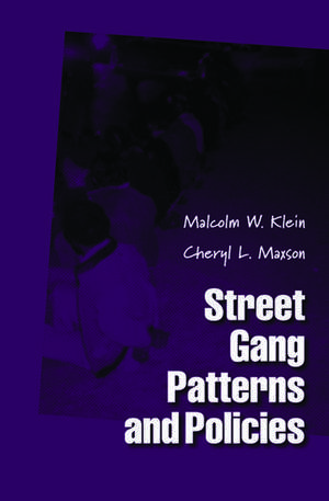 Street Gang Patterns and Policies de Malcolm W. Klein