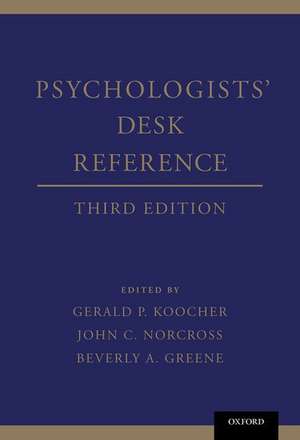 Psychologists' Desk Reference de Gerald P. Koocher