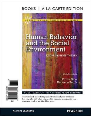 Human Behavior and the Social Environment: Social Systems Theory de Orren Dale