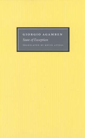 State of Exception de Giorgio Agamben