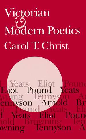 Victorian and Modern Poetics de Carol T. Christ