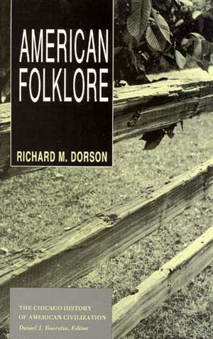 American Folklore de Richard M. Dorson