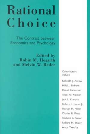 Rational Choice de Robin M. Hogarth