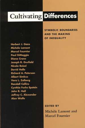 Cultivating Differences: Symbolic Boundaries and the Making of Inequality de Michèle Lamont