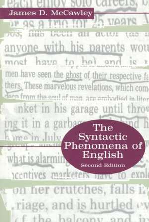 The Syntactic Phenomena of English de James D. McCawley