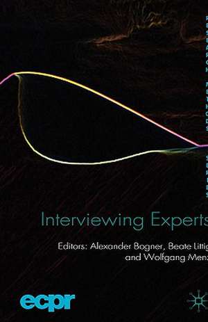 Interviewing Experts de A. Bogner