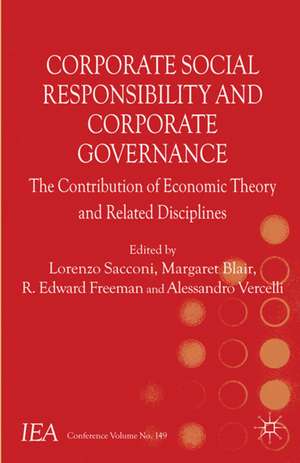 Corporate Social Responsibility and Corporate Governance: The Contribution of Economic Theory and Related Disciplines de Lorenzo Sacconi