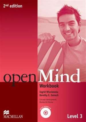 Open Mind 2nd Edition AE Level 3 Workbook without Key & CD Pack de Ingrid Wisniewska