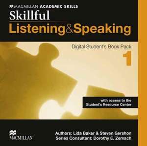 Skillful Level 1 Listening Speaking Digital Student's Book Pack de Steve Gershon