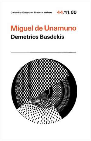 Miguel De Unamuno de D Basdekis