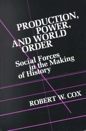 Production Power & World Order (Paper) de R W Cox