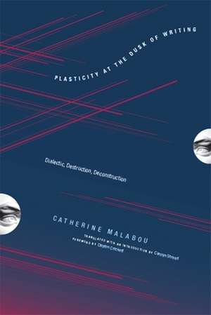 Plasticity at the Dusk of Writing – Dialectic, Destruction, Deconstruction de Catherine Malabou