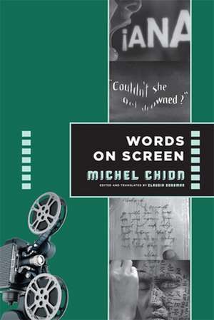 Words on Screen de Michel Chion