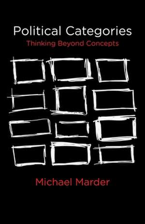 Political Categories – Thinking Beyond Concepts de Michael Marder