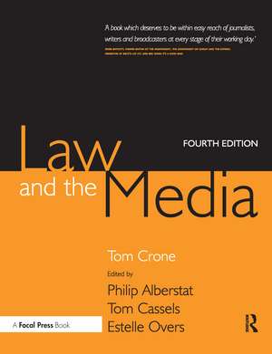 Law and the Media de Tom Crone