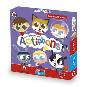 Actiphons Level 1 Box 2: Books 13-23: Learn phonics and get active with Actiphons! de Ladybird