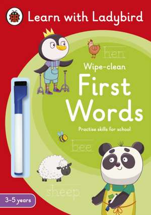 First Words: A Learn with Ladybird Wipe-Clean Activity Book 3-5 years: Ideal for home learning (EYFS) de Ladybird