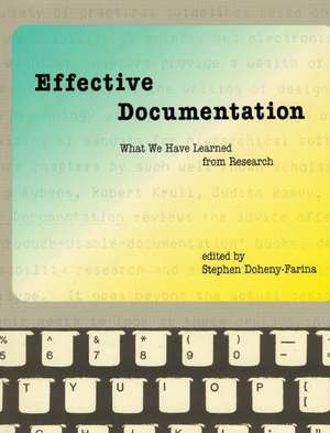 Effective Documentation – What we have Learned from Research de Stephen Doheny–farina