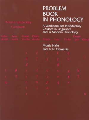 Problem Book in Phonology de Morris Halle