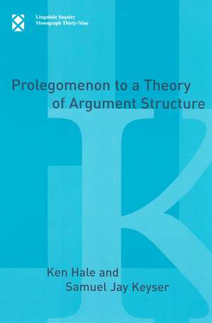 Prolegomenon to a Theory of Argument Structure de Ken Hale