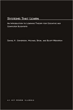 Systems That Learn de Daniel N. Osherson