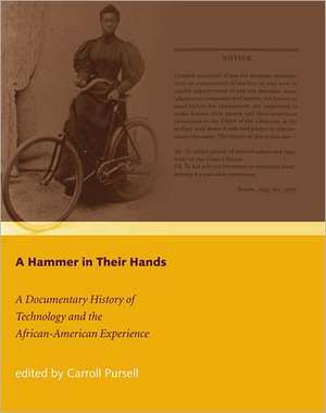 A Hammer in Their Hands – A Documentary History of Technology and the African–American Experience de Carroll Pursell