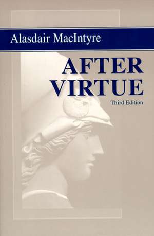 After Virtue de Alasdair Macintyre