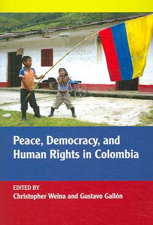 Peace, Democracy, and Human Rights in Colombia de Christopher Welna