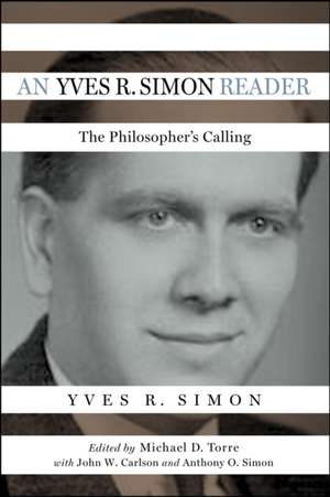 An Yves R. Simon Reader de Yves R. Simon