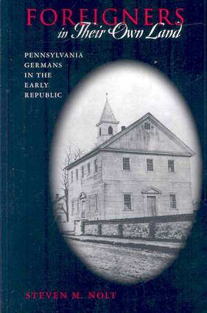 Foreigners in Their Own Land – Pennsylvania Germans in the Early Republic de Steven M. Nolt