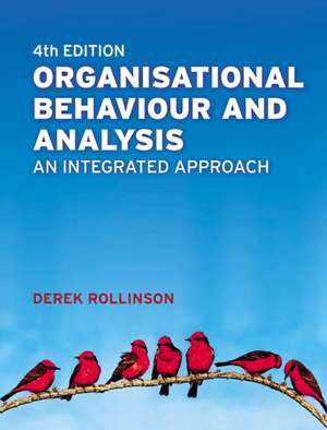 Organisational Behaviour and Analysis de Derek Rollinson