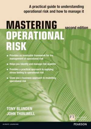 Mastering Operational Risk de Tony Blunden