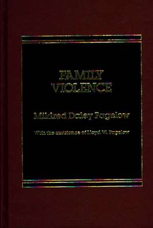 Family Violence de Mildred D. Pagelow