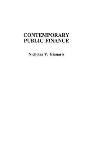 Contemporary Public Finance de Nicholas Gianaris