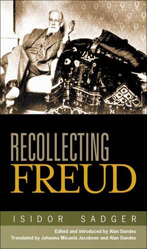 Recollecting Freud de Isidor Sadger