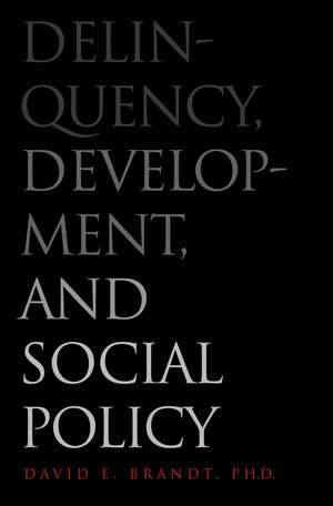 Delinquency, Development, and Social Policy de David E. Brandt