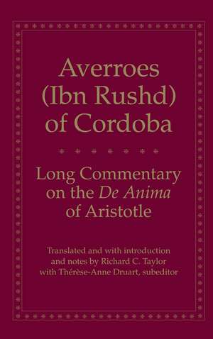 Long Commentary on the De Anima of Aristotle de Averroes