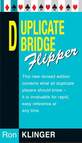 Duplicate Bridge Flipper de Ron Klinger