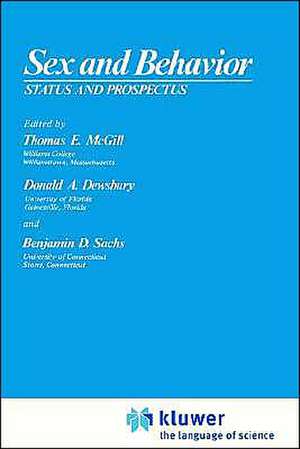 Sex and Behavior: Status and Prospectus de McGill