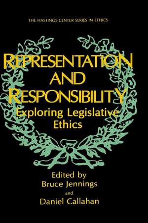 Representation and Responsibility: Exploring Legislative Ethics de Bruce Jennings