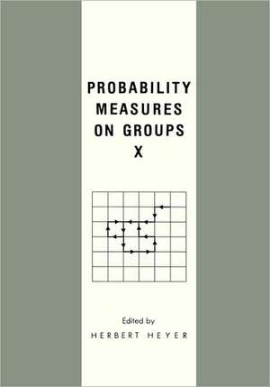 Probability Measures on Groups X de H. Heyer