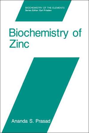 Biochemistry of Zinc de Ananda S. Prasad