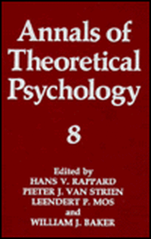 Annals of Theoretical Psychology: Volume 8 de W. J. Baker