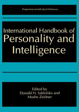 International Handbook of Personality and Intelligence de Donald H. Saklofske