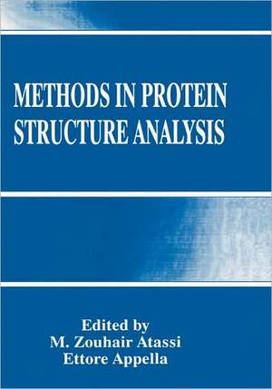 Methods in Protein Structure Analysis de M. Zouhair Atassi