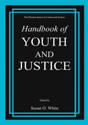 Handbook of Youth and Justice de Susan O. White